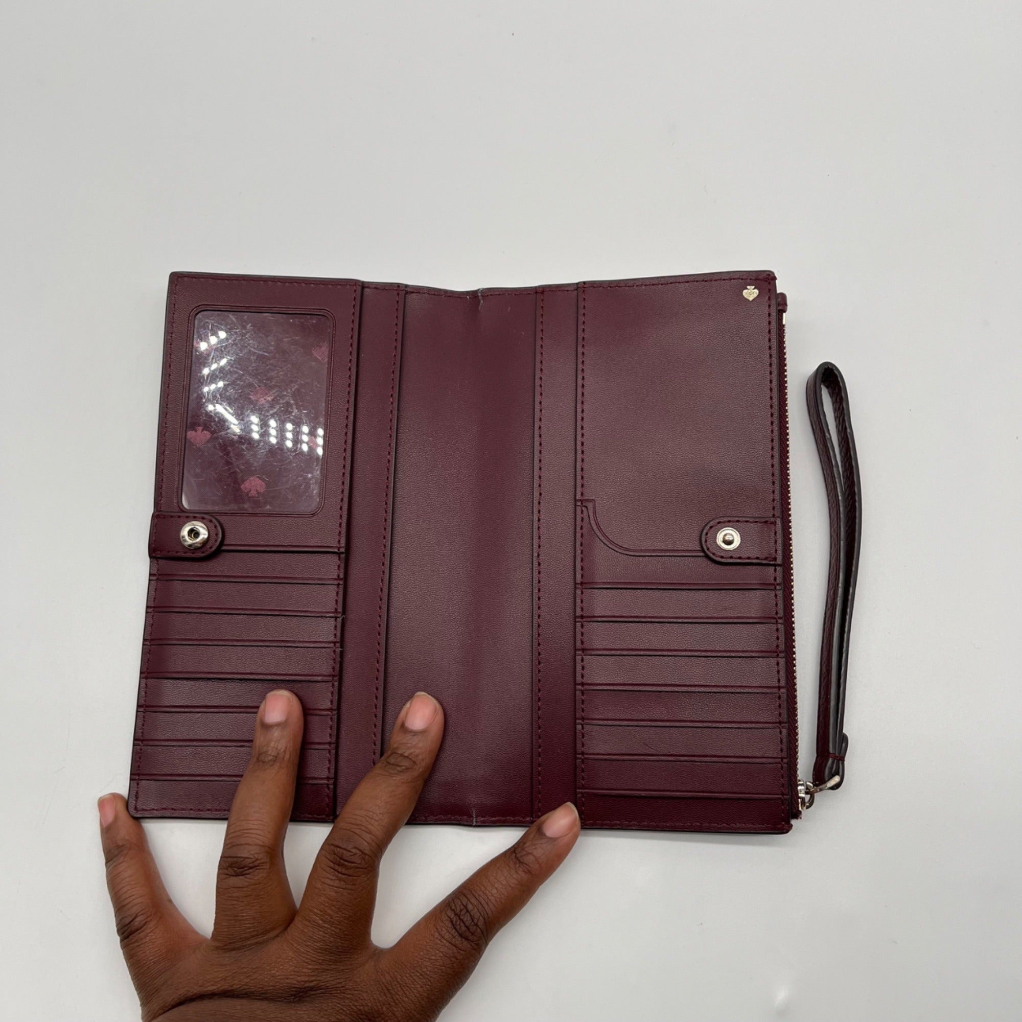 Kate Spade Burgundy Jackson Small Tab Bag