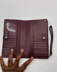 Kate Spade Burgundy Jackson Small Tab Bag
