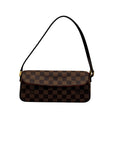 Louis Vuitton Brown Leather Canvas Recoleta Shoulder Bag