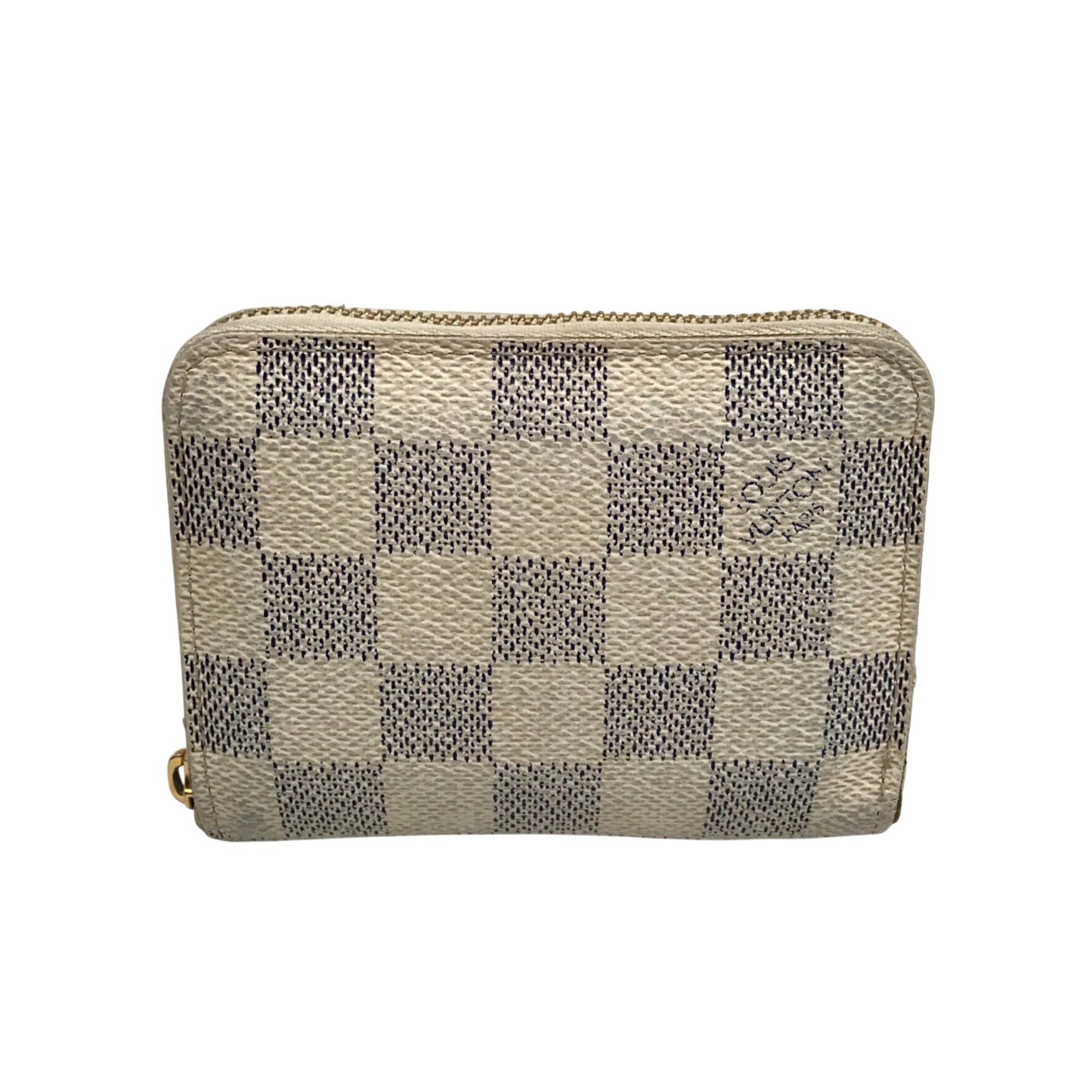Louis Vuitton Damier Azur Zippy Coated Canvas Coin Wallet