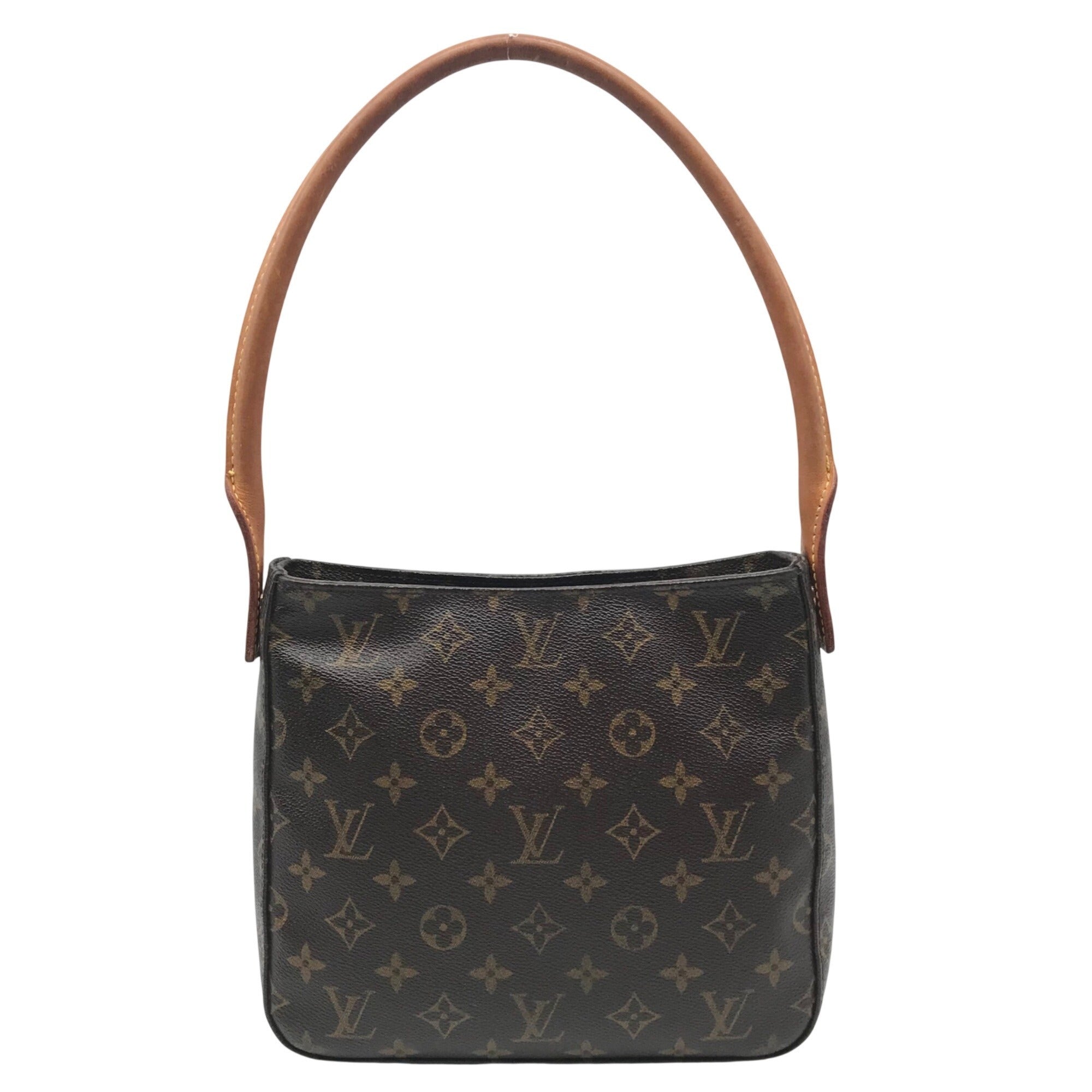 Louis Vuitton Dark Brown Monogram Canvas Looping MM Shoulder Bag