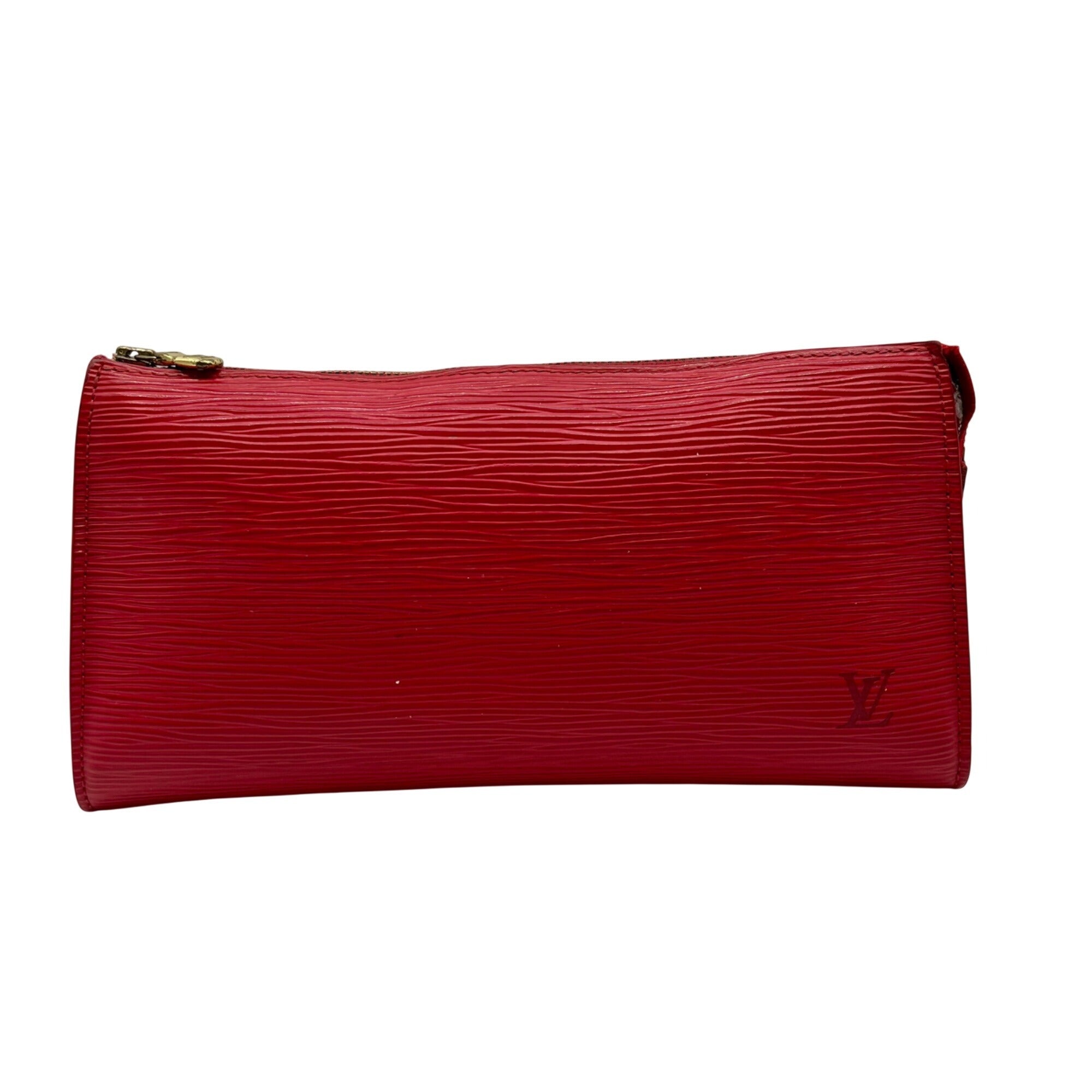 Louis Vuitton Red Leather Epi Pochette Accessorie