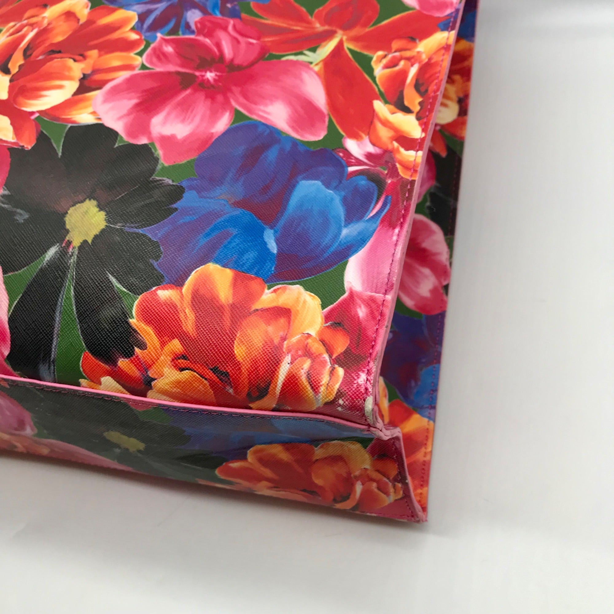 The Icon Tote Pink Floral Print Tote bag