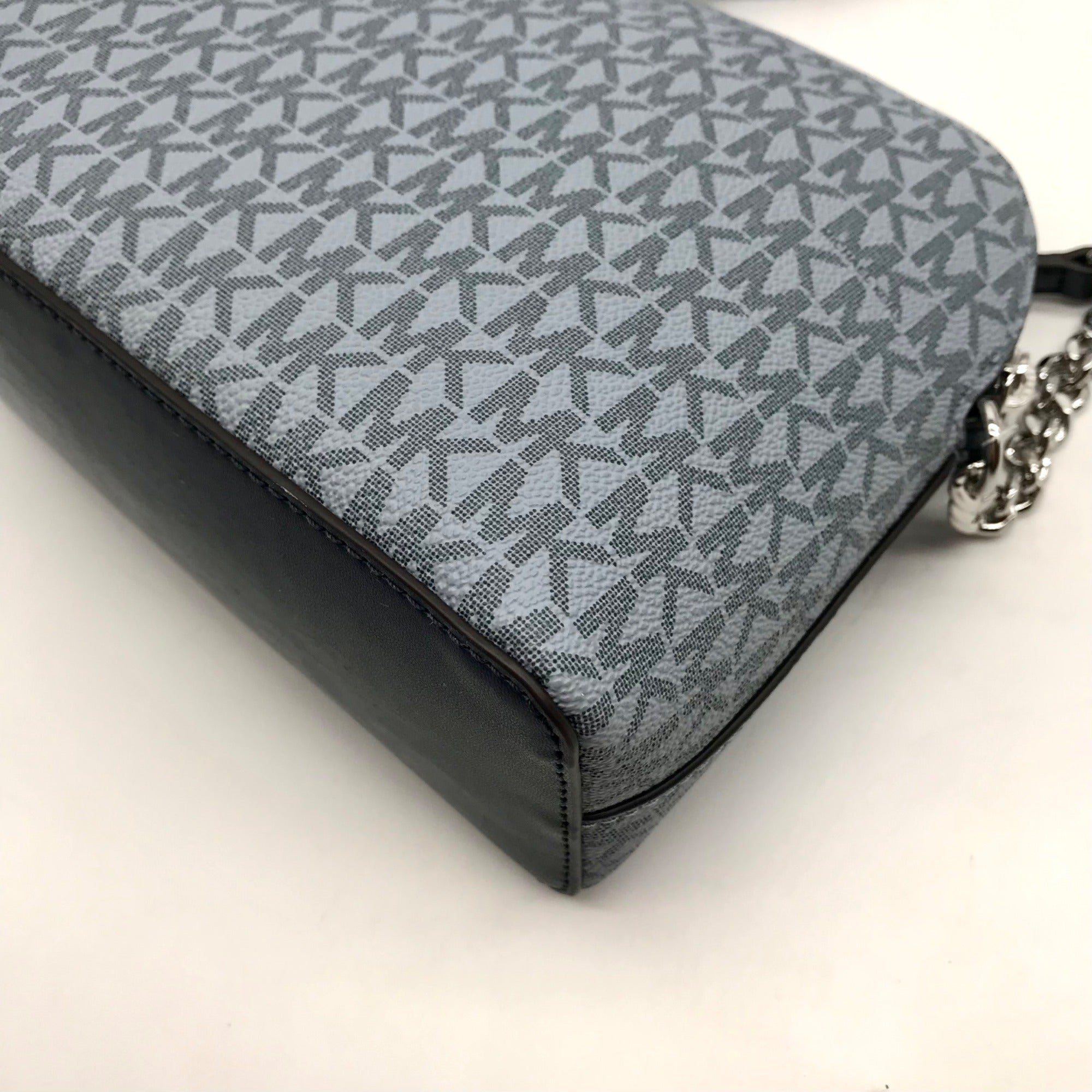 Michael Kors Blue Colorblock Canvas Jet Set Dome Crossbody Bag