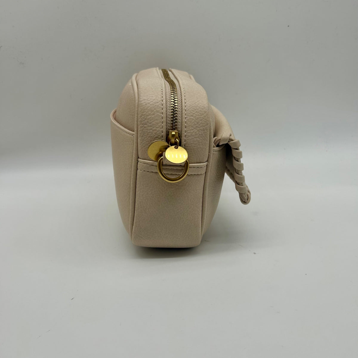 Style &amp; Co Beige Faux Leather Crossbody Bag