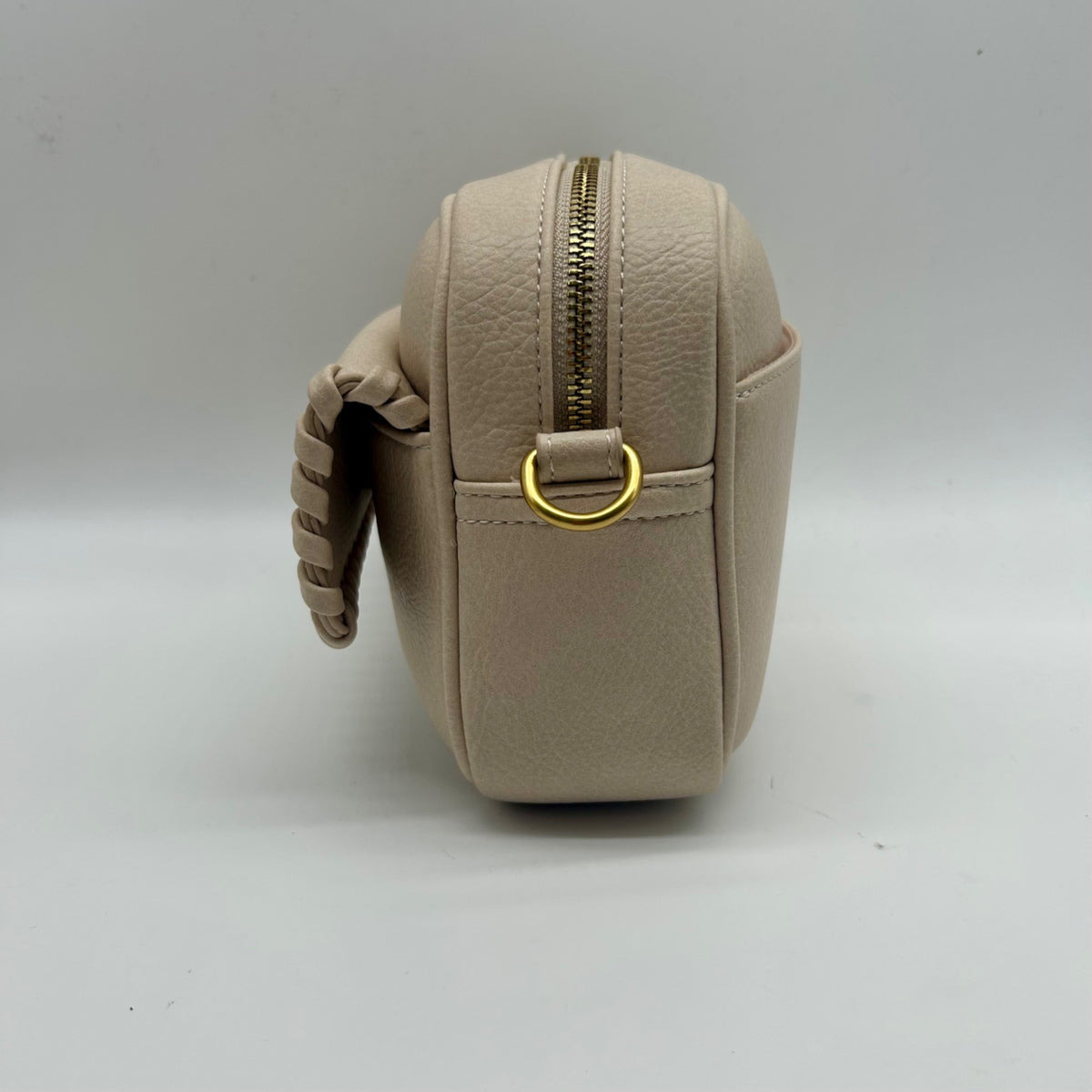 Style &amp; Co Beige Faux Leather Crossbody Bag