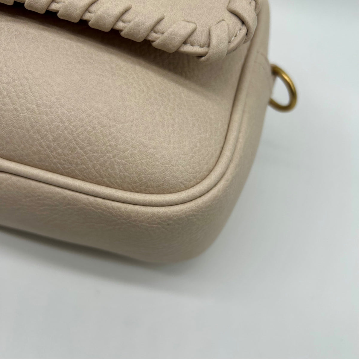 Style &amp; Co Beige Faux Leather Crossbody Bag