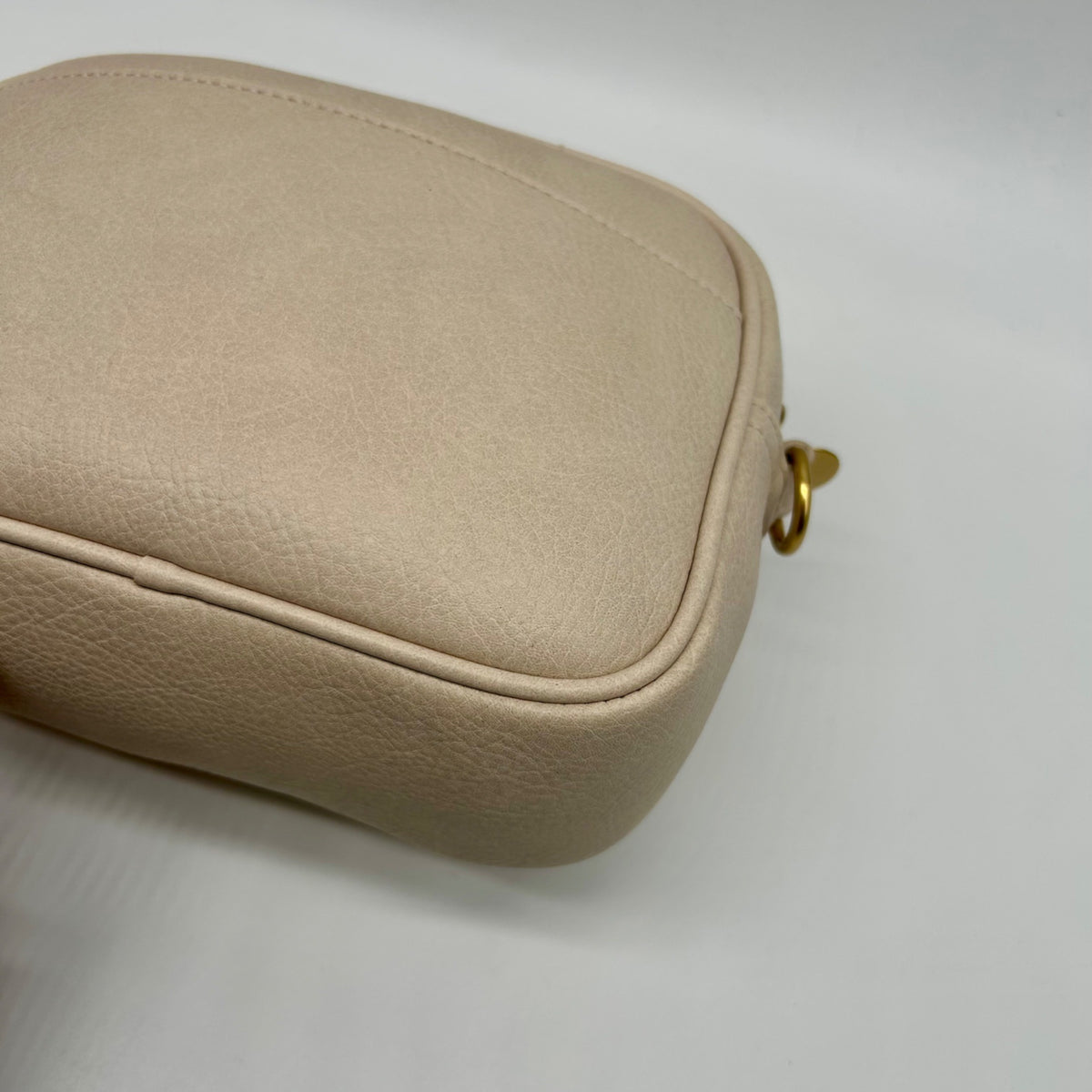 Style &amp; Co Beige Faux Leather Crossbody Bag