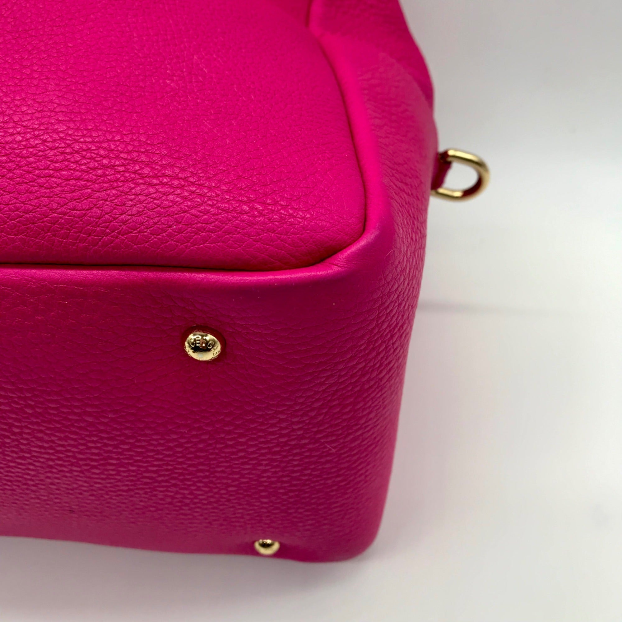 Dolce &amp; Gabbana Pink Pebbled Leather Satchel Bag