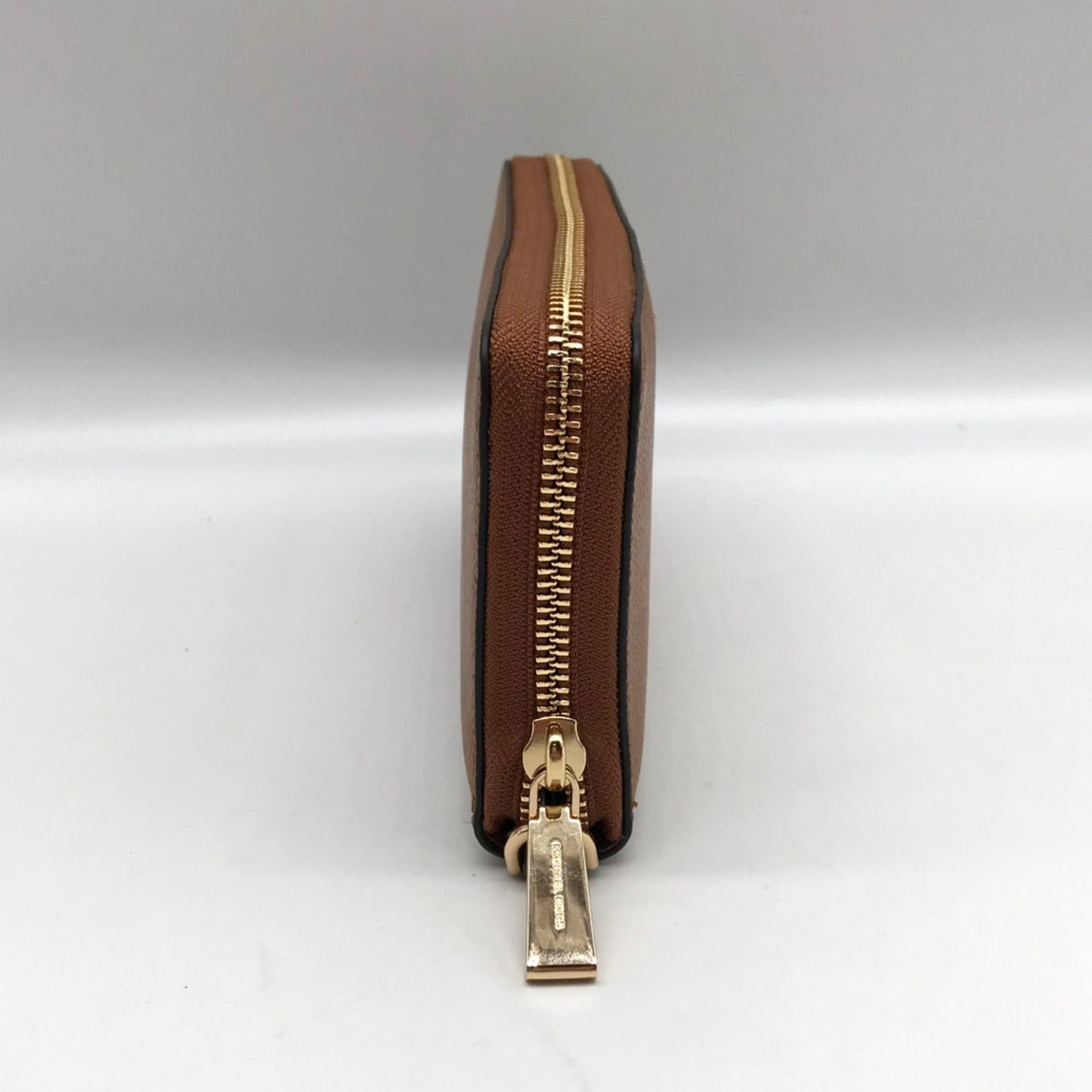 Michael Kors Brown Leather Acorn Wristlet