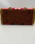 Wrangler Multicolor Fabric Aztec Sherpa Trim Satchel Bag