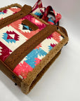 Wrangler Multicolor Fabric Aztec Sherpa Trim Satchel Bag