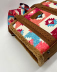 Wrangler Multicolor Fabric Aztec Sherpa Trim Satchel Bag