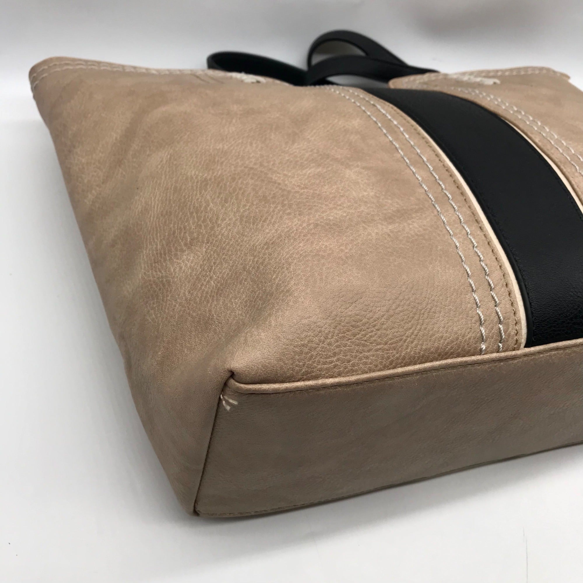 Montana West Tan Faux Leather Tote Bag