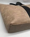 Montana West Tan Faux Leather Tote Bag