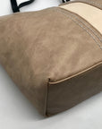 Montana West Tan Faux Leather Tote Bag