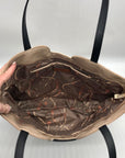 Montana West Tan Faux Leather Tote Bag