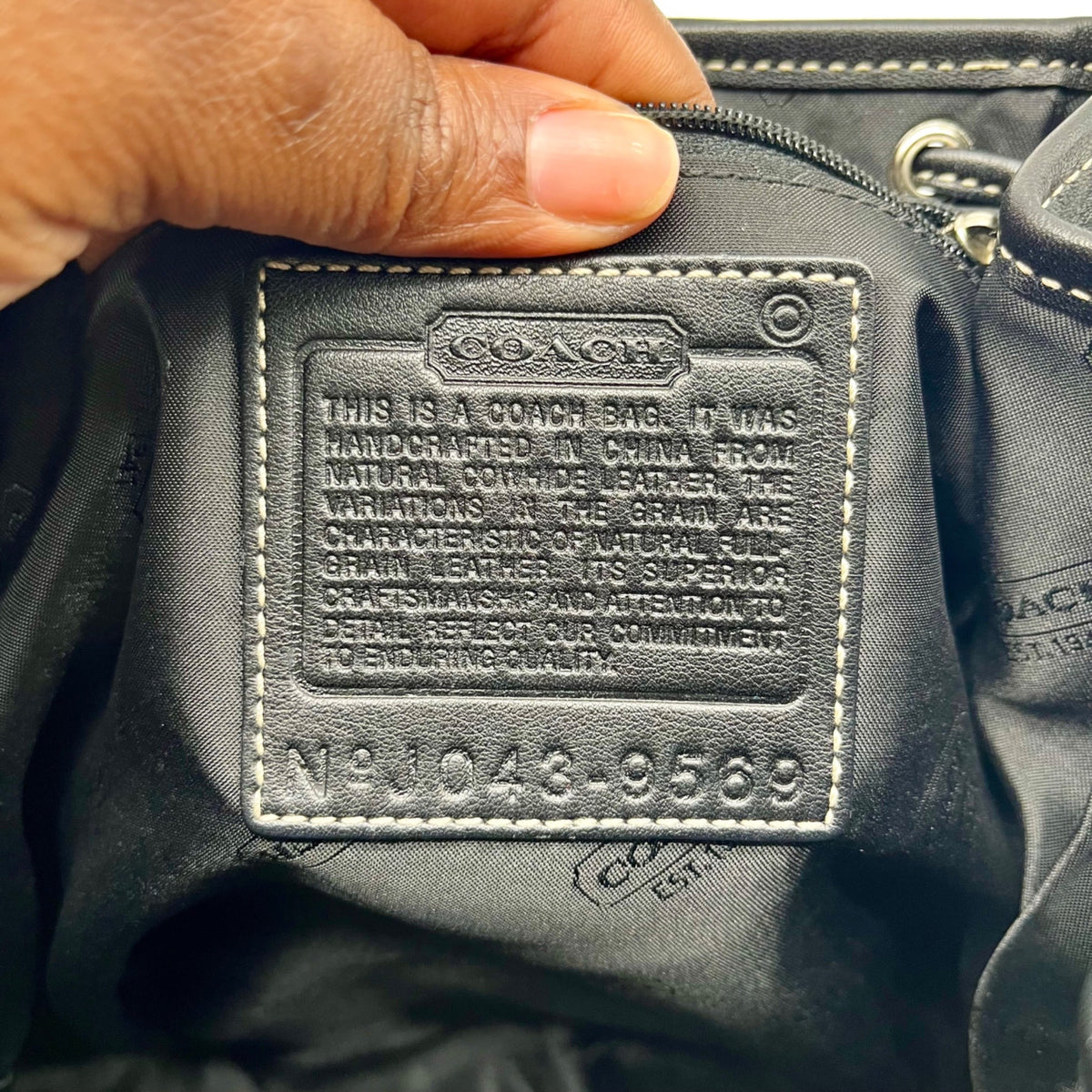 Coach Black Leather Backpack 9569