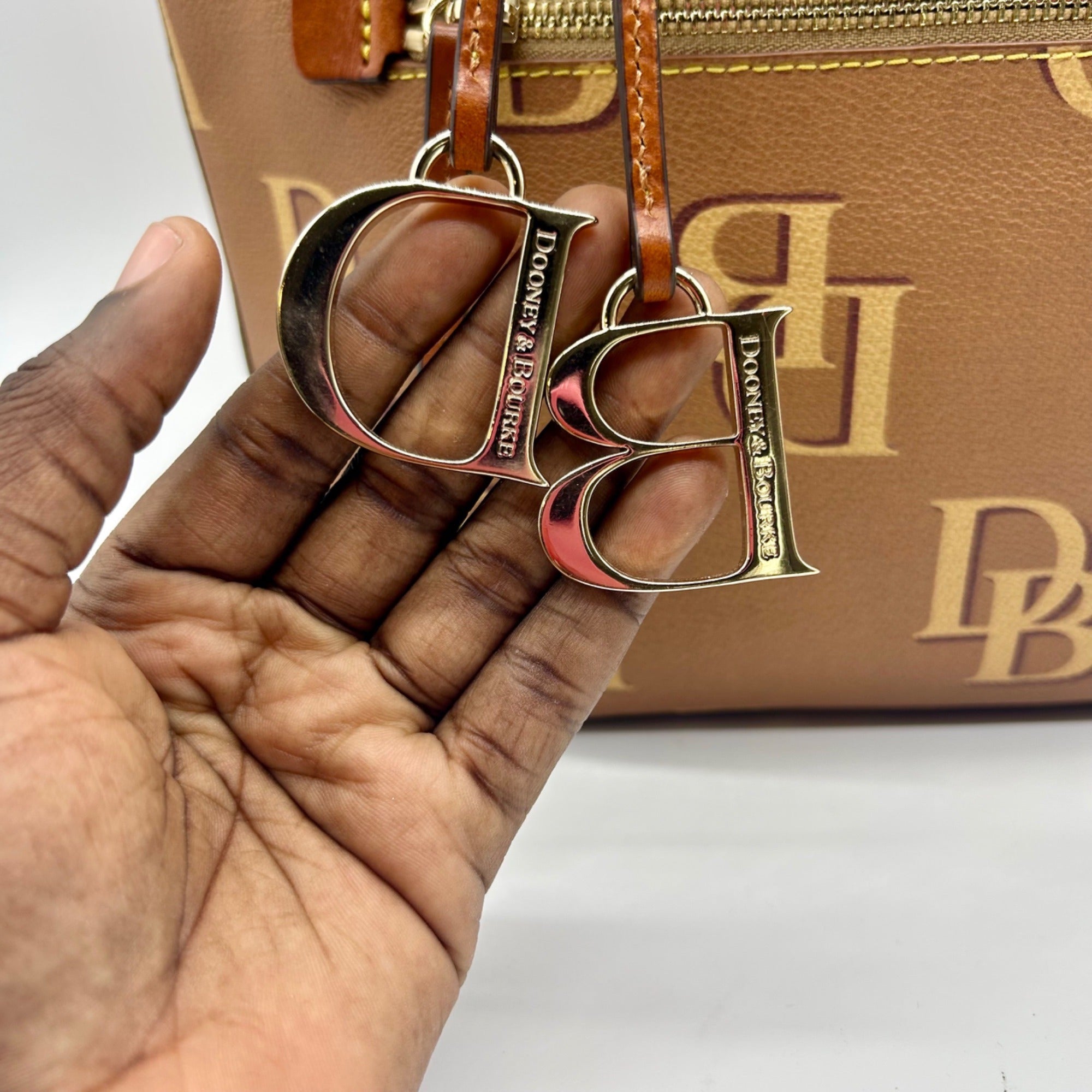 Dooney &amp; Bourke Monogram Large Tote Shoulder Bag