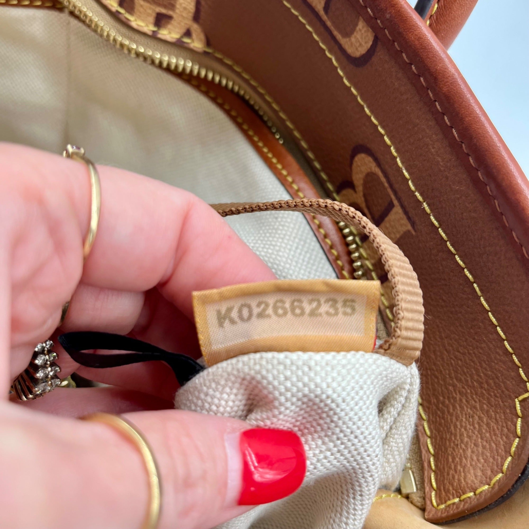 Dooney &amp; Bourke Monogram Large Tote Shoulder Bag