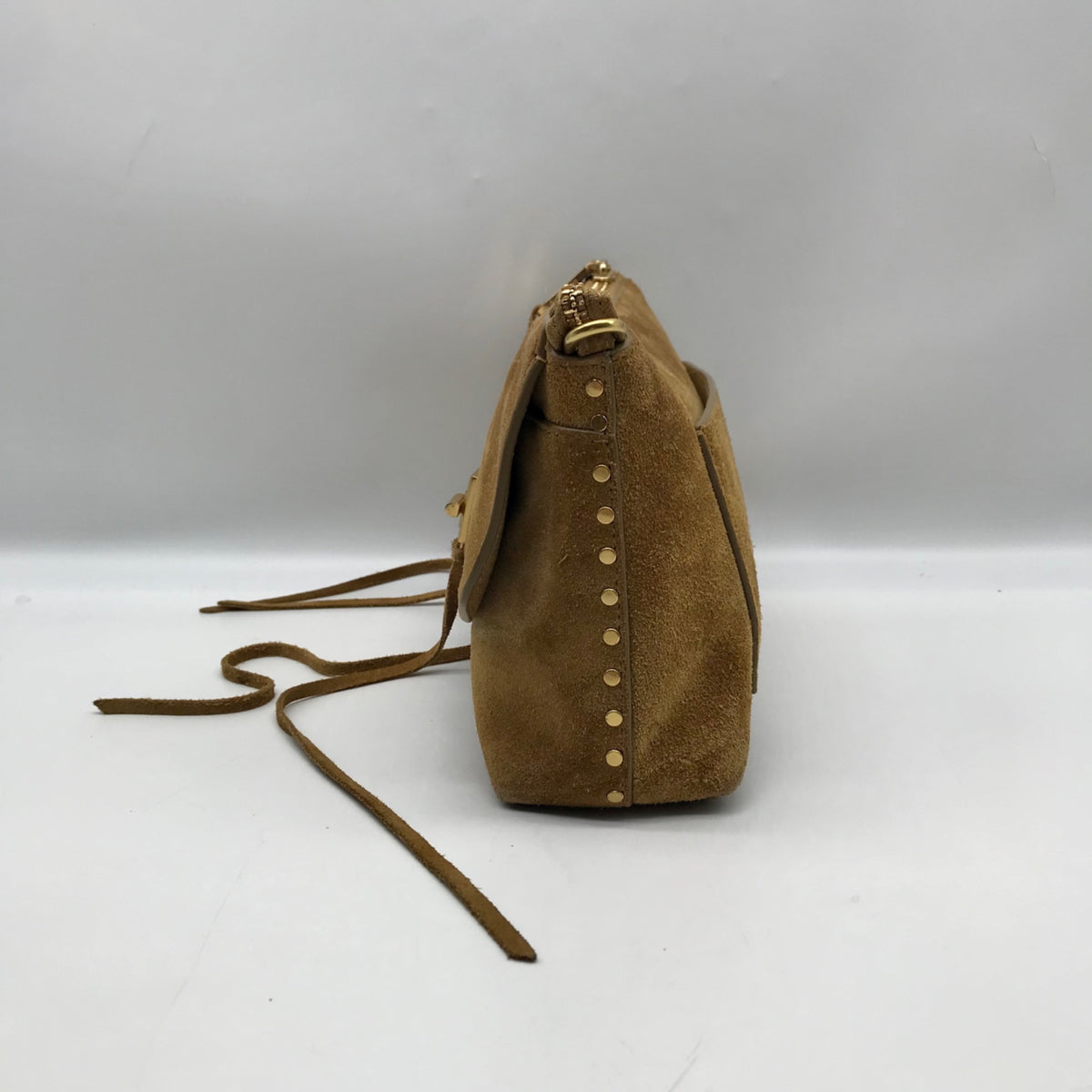 Rebecca Minkoff Tan Suede Darren Shoulder Bag