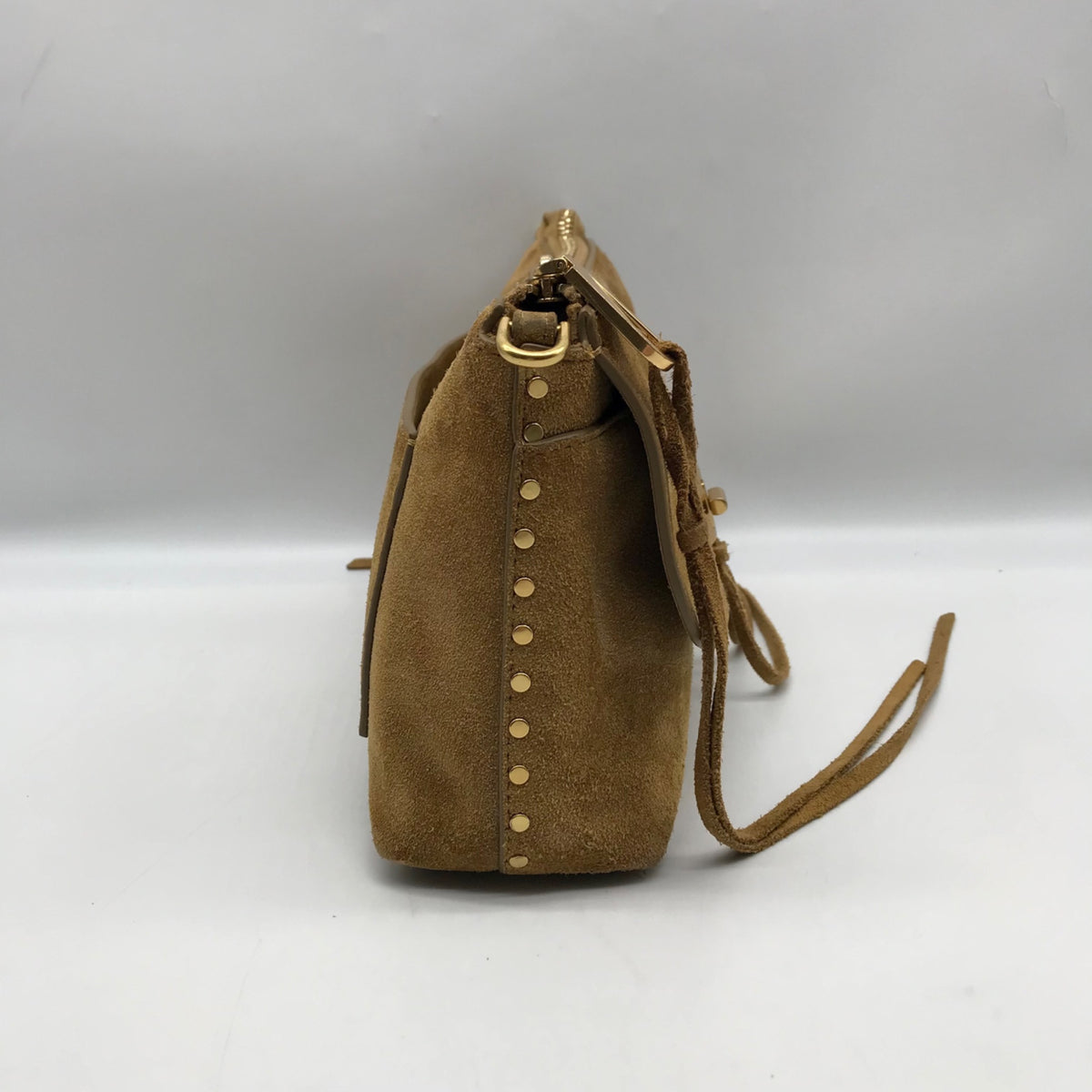 Rebecca Minkoff Tan Suede Darren Shoulder Bag