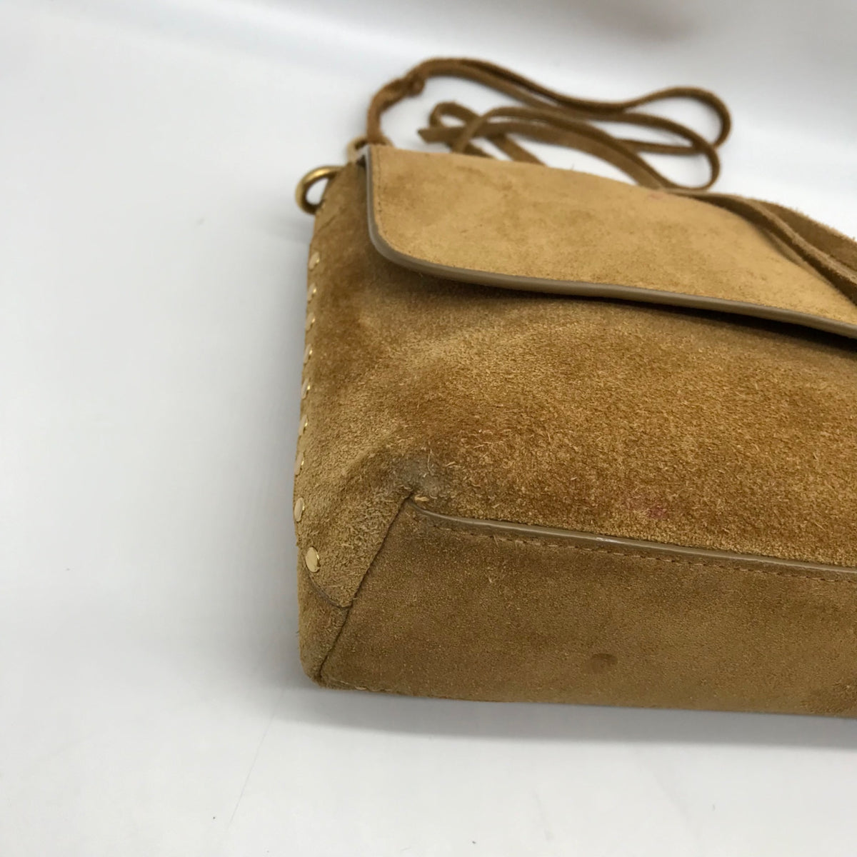 Rebecca Minkoff Tan Suede Darren Shoulder Bag