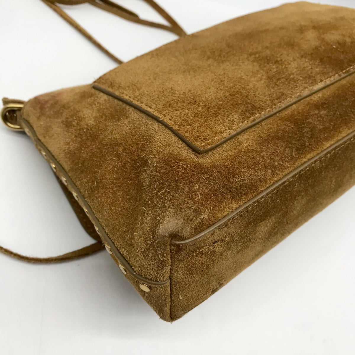 Rebecca Minkoff Tan Suede Darren Shoulder Bag