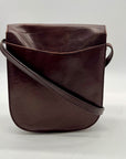 Oroton Brown Leather Crossbody Bag