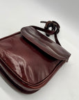 Oroton Brown Leather Crossbody Bag
