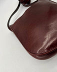 Oroton Brown Leather Crossbody Bag