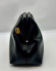 MMS Black Leather Crossbody Bag