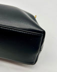 MMS Black Leather Crossbody Bag
