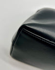 MMS Black Leather Crossbody Bag