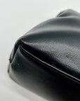 MMS Black Leather Crossbody Bag