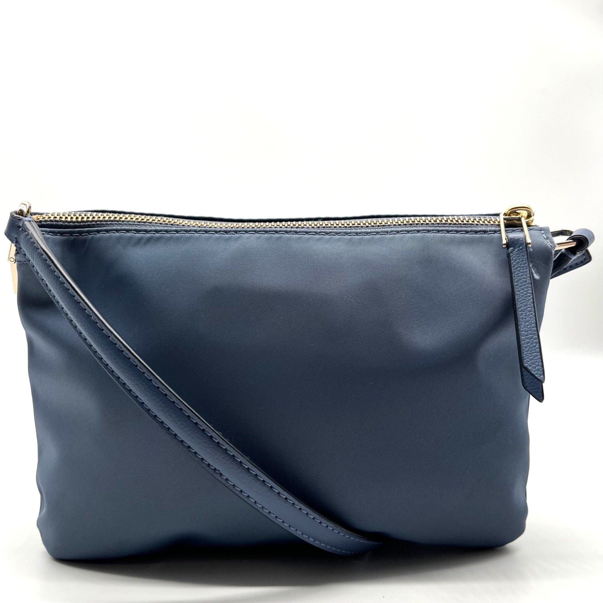 Kate Spade Blue Nylon Dawn Triple Gusset Crossbody Bag