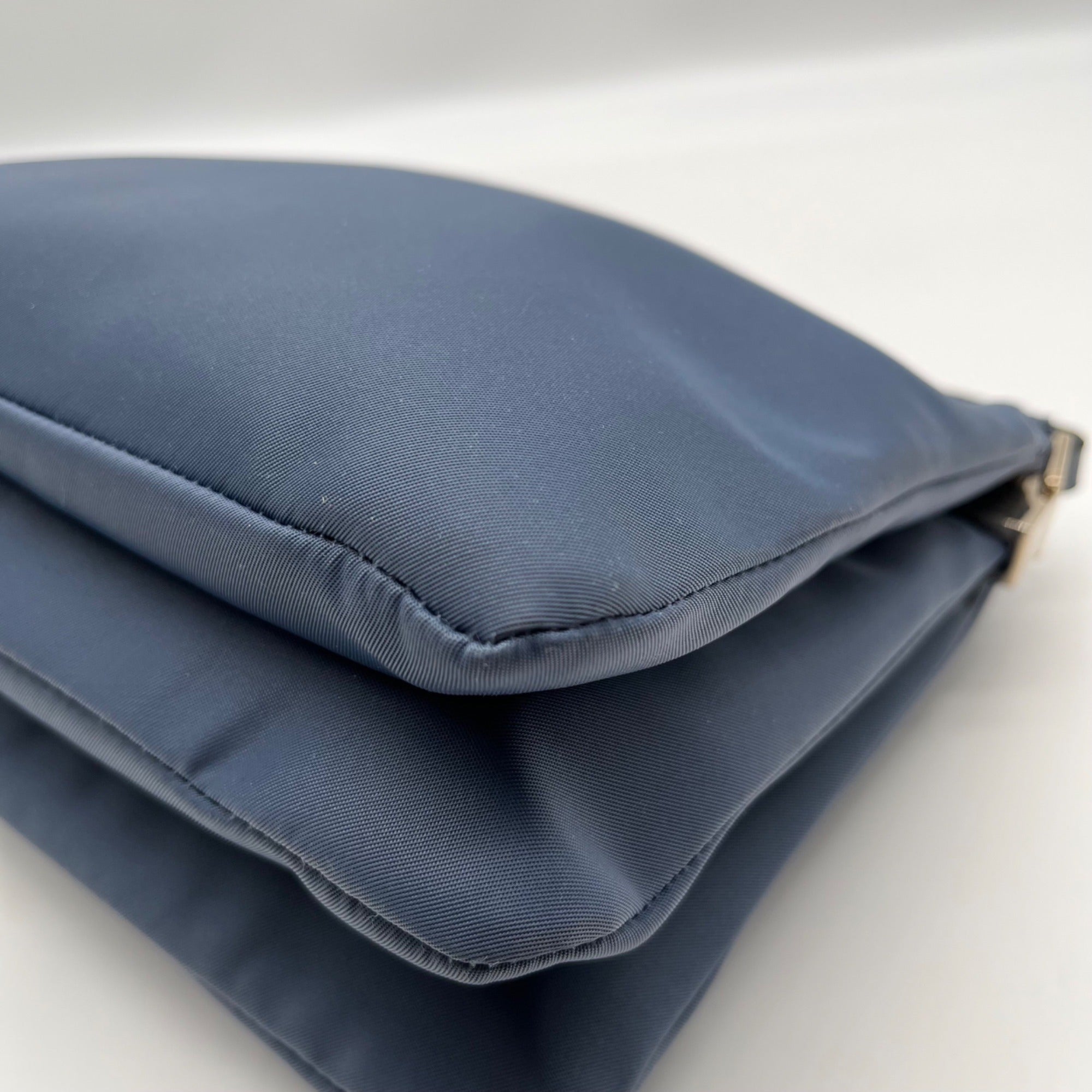Kate Spade Blue Nylon Dawn Triple Gusset Crossbody Bag