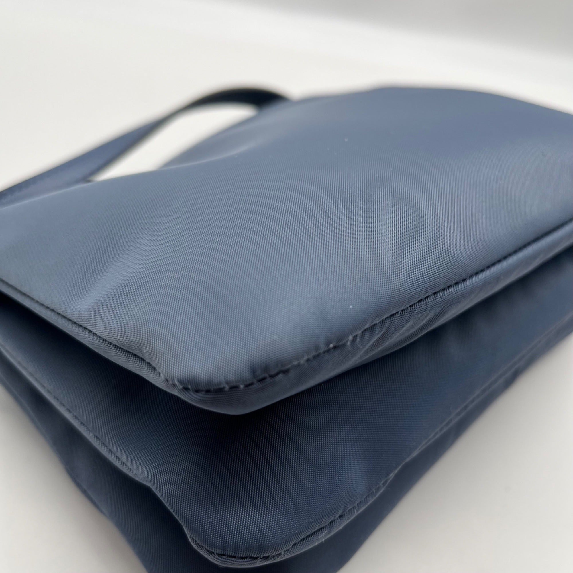 Kate Spade Blue Nylon Dawn Triple Gusset Crossbody Bag