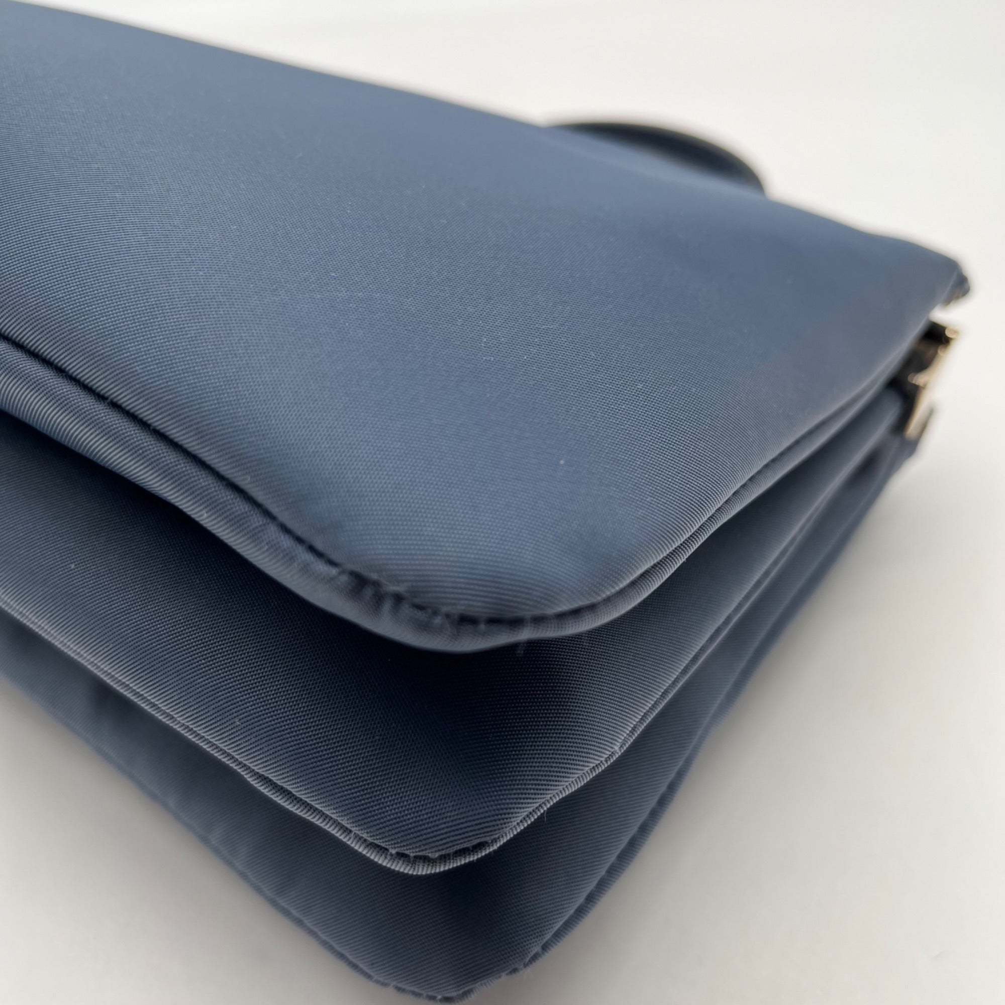 Kate Spade Blue Nylon Dawn Triple Gusset Crossbody Bag
