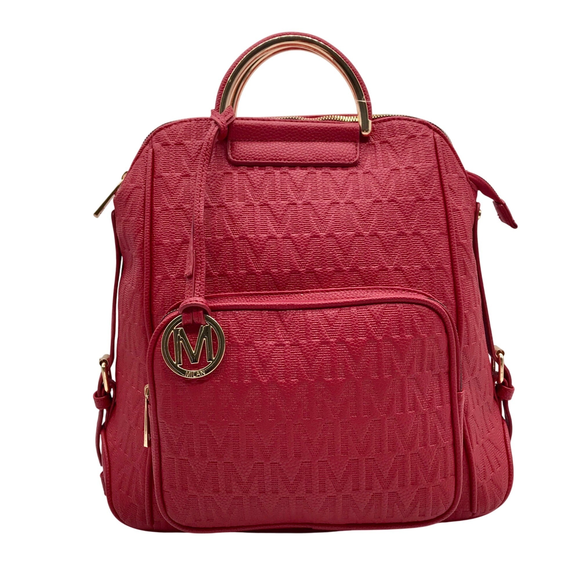 MKF Red Signature Backpack Bag