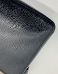 Kate Spade Gray And Black Pebbled Leather Margaux Crossbody Bag