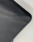 Kate Spade Gray And Black Pebbled Leather Margaux Crossbody Bag