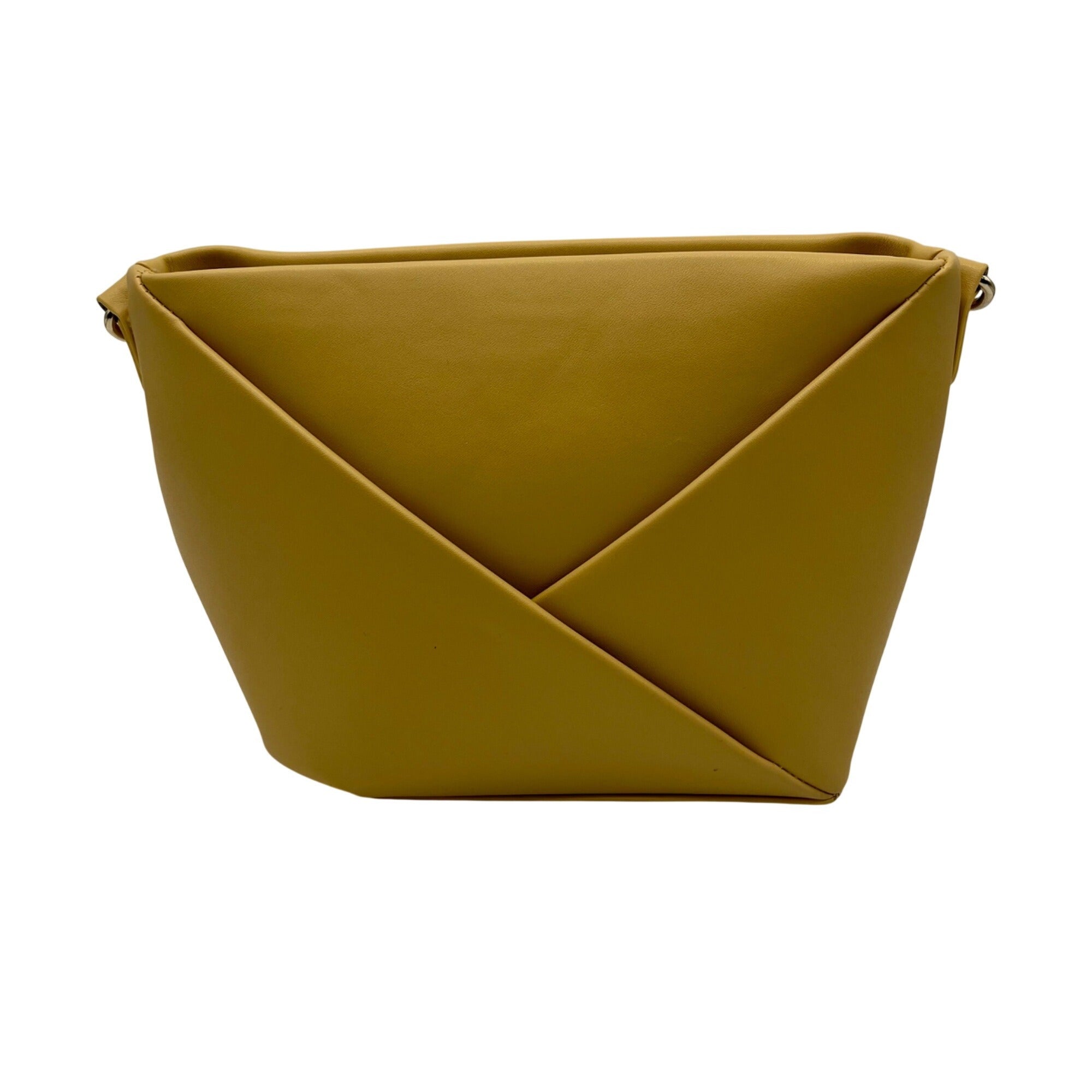 MMS Beige Leather Crossbody Bag
