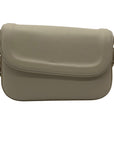 MMS Beige Leather Shoulder Bag