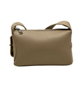 MMS Brand Beige Leather Shoulder Bag