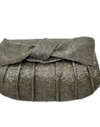 MMS Brands Silver Beaded Clutch Bag