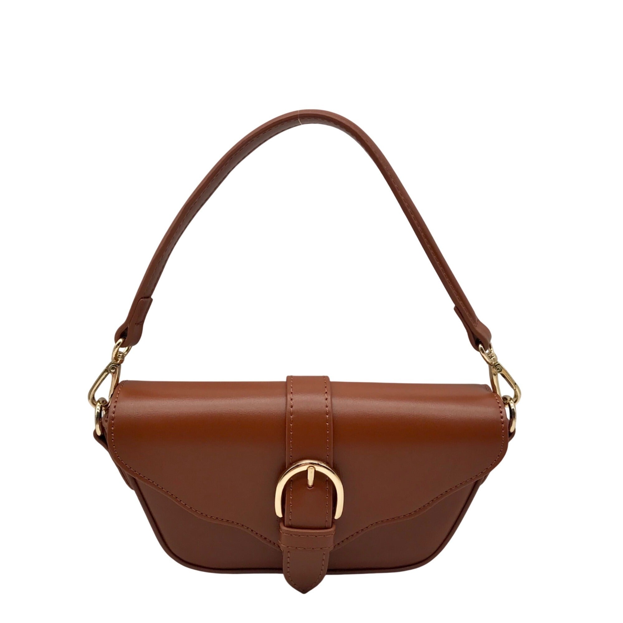 MMS Brown Leather Mini Bag