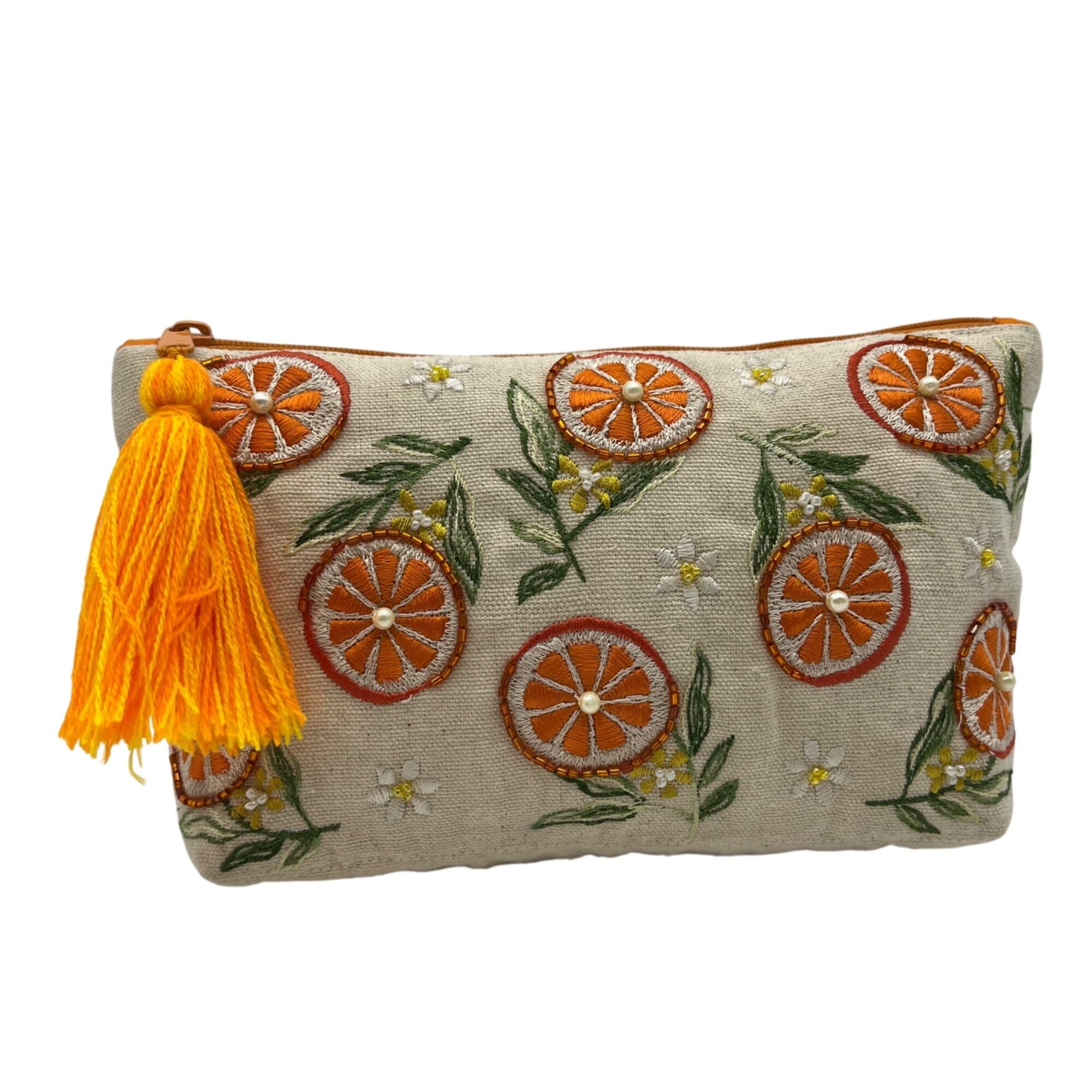 MMs Brands Beige &amp; Orange Bag