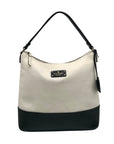 Kate Spade Black And Cream Pebbled Leather Bay Street Lexie Shoulder Bag