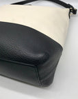 Kate Spade Black And Cream Pebbled Leather Bay Street Lexie Shoulder Bag